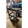 Image 2 : ULINE BLACK PLASTIC MOBILE INDUSTRIAL PRODUCT CART