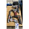 Image 1 : 5 ASSORTED AIR TOOLS- IMPACT WRENCH, 2 CHISELS, CUTTING WHEEL & RATCHET