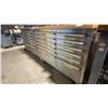 Image 2 : METAL WOOD TOP MOBILE MECHANICS 24 DRAWER TOOL BENCH WITH LARGE ASSORTMENT OF TOOL CONTENTS
