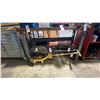 Image 1 : ULINE GREY METAL WOOD TOP POWERED 2 TIER INDUSTRIAL WORK BENCH WITH NO.4 RECORD VICE