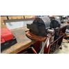 Image 3 : ULINE GREY METAL WOOD TOP POWERED 2 TIER INDUSTRIAL WORK BENCH WITH NO.4 RECORD VICE