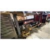 Image 4 : ULINE GREY METAL WOOD TOP POWERED 2 TIER INDUSTRIAL WORK BENCH WITH NO.4 RECORD VICE