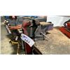 Image 3 : RED METAL WOOD TOP MOBILE STORAGE SHELF WITH ASSORTED TOOL CONTENTS, BENCH VICE &
