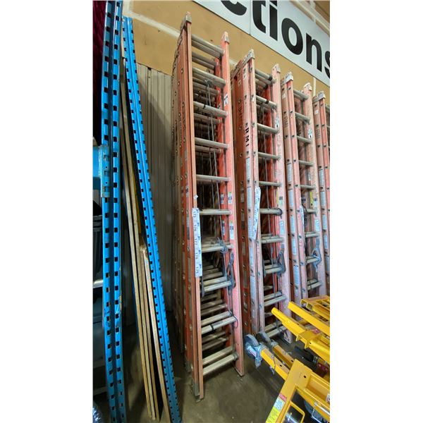 ALLRIGHT 20' ORANGE CARBON FIBER INDUSTRIAL EXTENSION LADDER