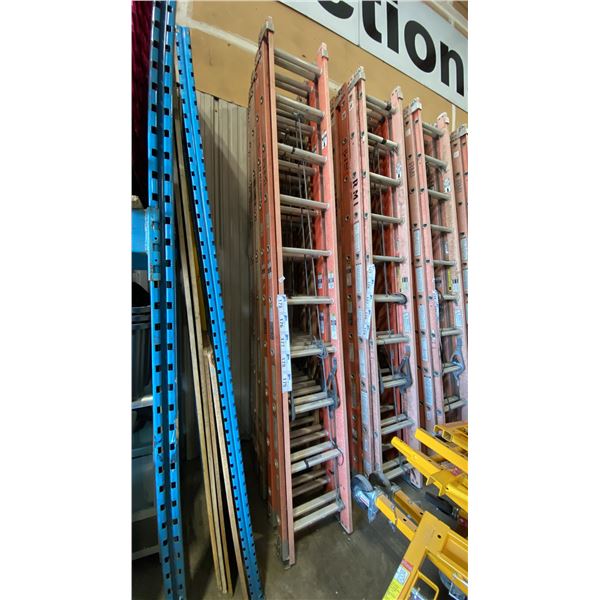 ALLRIGHT 20' ORANGE CARBON FIBER INDUSTRIAL EXTENSION LADDER