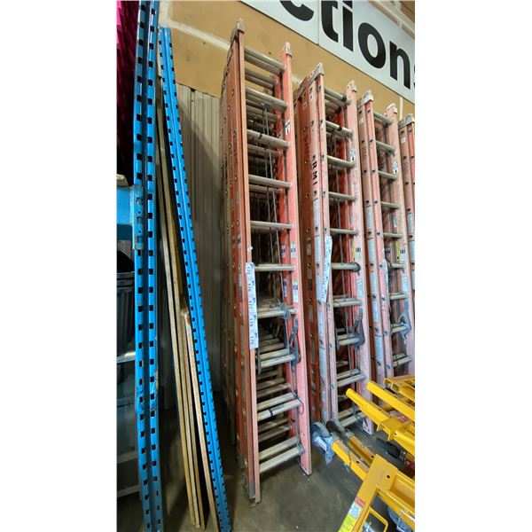 ALLRIGHT 20' ORANGE CARBON FIBER INDUSTRIAL EXTENSION LADDER