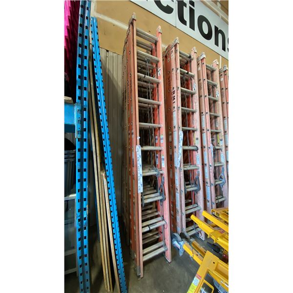 ALLRIGHT 20' ORANGE CARBON FIBER INDUSTRIAL EXTENSION LADDER