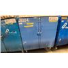 Image 1 : BLUE METAL MOBILE 2 DOOR JOB BOX STORAGE CABINET APPROX 60"W X 24"D X 69"H