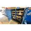 Image 2 : BLUE METAL MOBILE 2 DOOR JOB BOX STORAGE CABINET APPROX 60"W X 24"D X 69"H