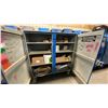 Image 2 : BLUE METAL MOBILE 2 DOOR JOB BOX STORAGE CABINET APPROX 60"W X 24"D X 69"H