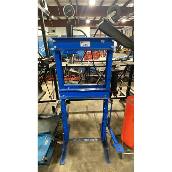 POWERFIST 20 TON BLUE INDUSTRIAL HAND/FOOT OPERATED HYDRAULIC SHOP PRESS