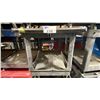 Image 2 : BLACK PLASTIC 2 TIER 45"L X 25"W X 33"H INDUSTRIAL MOBILE PRODUCT CART