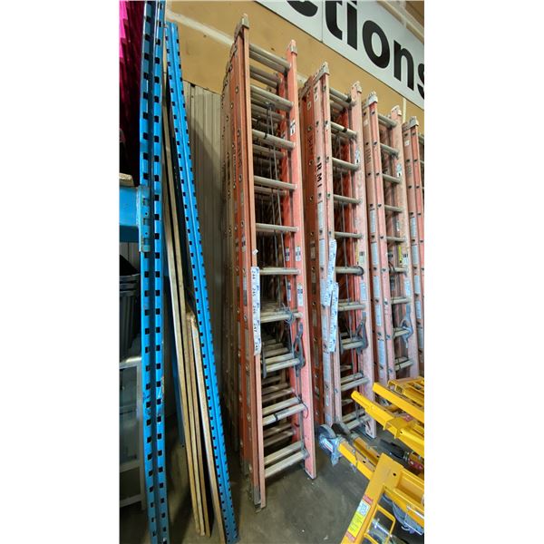 ALLRIGHT 20' ORANGE CARBON FIBER INDUSTRIAL EXTENSION LADDER