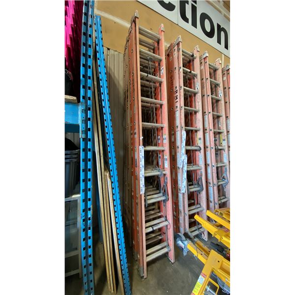 ALLRIGHT 20' ORANGE CARBON FIBER INDUSTRIAL EXTENSION LADDER