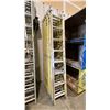 Image 1 : FEATHERLITE 16' YELLOW CARBON FIBER INDUSTRIAL EXTENSION LADDER