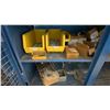 Image 3 : BLUE 2 DOOR METAL MESH 61"W X 25"D X 67"H HEAVY DUTY INDUSTRIAL TRANSPORT / STORAGE CART WITH CRANE