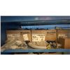 Image 3 : BLUE 2 DOOR METAL MESH 61"W X 25"D X 67"H HEAVY DUTY INDUSTRIAL TRANSPORT / STORAGE CART WITH CRANE