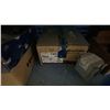 Image 6 : BLUE 2 DOOR METAL MESH 61"W X 25"D X 67"H HEAVY DUTY INDUSTRIAL TRANSPORT / STORAGE CART WITH CRANE