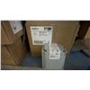 Image 7 : BLUE 2 DOOR METAL MESH 61"W X 25"D X 67"H HEAVY DUTY INDUSTRIAL TRANSPORT / STORAGE CART WITH CRANE
