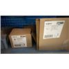 Image 9 : BLUE 2 DOOR METAL MESH 61"W X 25"D X 67"H HEAVY DUTY INDUSTRIAL TRANSPORT / STORAGE CART WITH CRANE