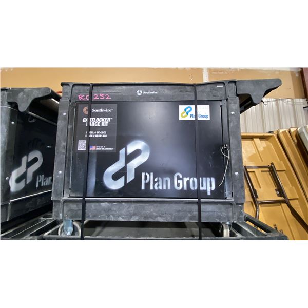 SOUTHWIRE BLACK PLASTIC / METAL  2 TIER 46"L X 26"W X 33 1/2"H INDUSTRIAL MOBILE PRODUCT / TOOL