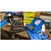 Image 1 : WELLER SOLDERING GUN, TIRE PLUG SET, PULLER & RYOBI DRILL BIT SET *MISSING PIECES*