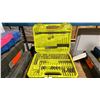Image 4 : WELLER SOLDERING GUN, TIRE PLUG SET, PULLER & RYOBI DRILL BIT SET *MISSING PIECES*