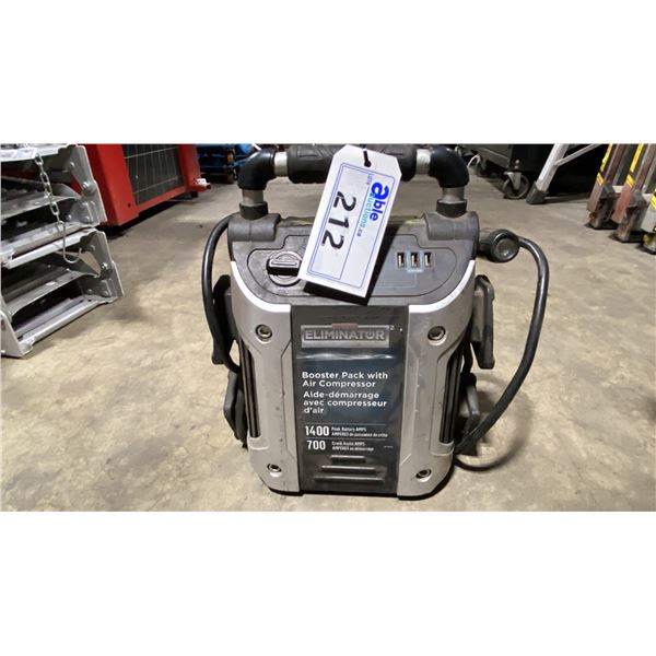 MOTOMASTER ELIMINATOR BOOSTER PACK WITH AIR COMPRESSOR