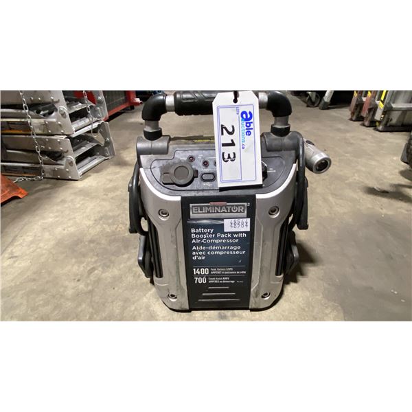 MOTOMASTER ELIMINATOR BOOSTER PACK WITH AIR COMPRESSOR