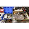 Image 1 : FUEL INJECTION PRESSURE TESTER IN HARD TRANSPORT CASE & BOX OF ASSORTED PRESSURE TESTER