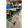 Image 2 : BLACK METAL 60"L X 25"W X 44"H MOBILE INDUSTRIAL MULTI WIRE CART