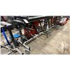Image 1 : BLACK METAL 60"L X 25"W X 44"H MOBILE INDUSTRIAL MULTI WIRE CART