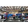 Image 1 : BLACK METAL 60"L X 25"W X 44"H MOBILE INDUSTRIAL MULTI WIRE CART