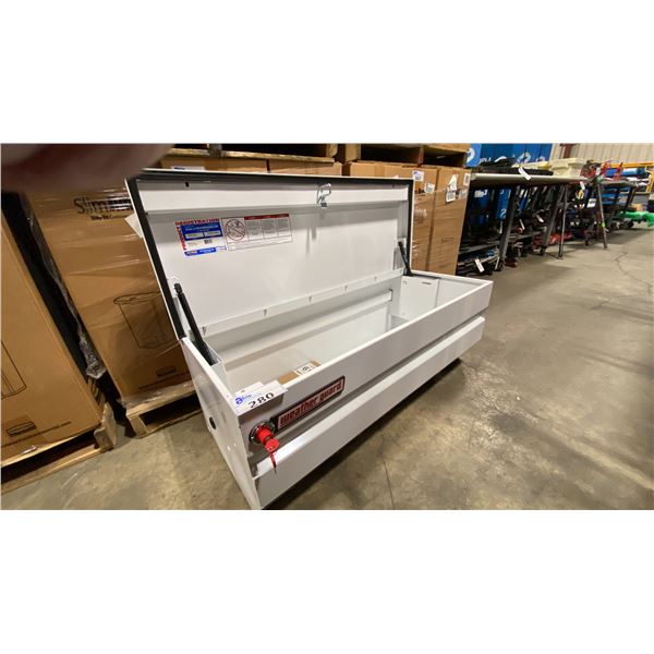 WEATHER GUARD MODEL 675-3-01, 47" HEAVY DUTY ALL PURPOSE WHITE STEEL LOCKING TRUCK CHEST