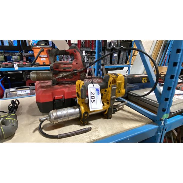 DEWALT DCGG571 CORDLESS GREASE GUN *NO BATTERY*, MILWAUKEE CORDLESS GREASE GUN *NO BATTERY* WITH