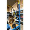 Image 1 : LARGE YELLOW INDUSTRIAL RUBBER MALLET & BOX OF ASSORTED BREAK-IN TOOLS