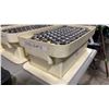 Image 2 : PLASTIC TRANSPORT BIN OF SOLID METAL COMMERCIAL PILL PRESS DIES / PUNCHES WITH LID
