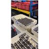 Image 1 : PLASTIC TRANSPORT BIN OF SOLID METAL COMMERCIAL PILL PRESS DIES / PUNCHES WITH LID