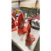 Image 2 : RIDGID NO 25A 1/8" - 4" INDUSTRIAL BOLT DOWN PIPE VISE & ORANGE MINI INDUSTRIAL PIPE VISE