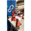 Image 2 : RIDGID NO 25A 1/8" - 4" INDUSTRIAL BOLT DOWN PIPE VISE & ORANGE MINI INDUSTRIAL PIPE VISE