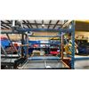 Image 1 : ORANGE METAL 48"L X 30 1/2"W X 41"H MOBILE INDUSTRIAL MULTI WIRE CART