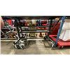 Image 1 : BLACK METAL 60"L X 25"W X 44"H MOBILE INDUSTRIAL SMALL WIRE SHELF CART