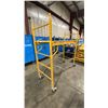 Image 2 : METALTECH YELLOW 6' MOBILE ADJUSTABLE HEIGHT DRYWALLER'S SCAFFOLDING WITH 1,000 LB LOAD CAPACITY
