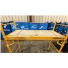 Image 3 : METALTECH YELLOW 6' MOBILE ADJUSTABLE HEIGHT DRYWALLER'S SCAFFOLDING WITH 1,000 LB LOAD CAPACITY