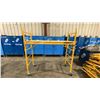 Image 1 : METALTECH YELLOW 6' MOBILE ADJUSTABLE HEIGHT DRYWALLER'S SCAFFOLDING WITH 1,000 LB LOAD CAPACITY
