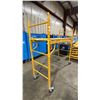 Image 2 : METALTECH YELLOW 6' MOBILE ADJUSTABLE HEIGHT DRYWALLER'S SCAFFOLDING WITH 1,000 LB LOAD CAPACITY