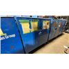 Image 1 : BLUE METAL MOBILE 2 DOOR JOB BOX STORAGE CABINET APPROX 60"W X 24"D X 69"H