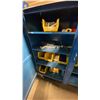 Image 3 : BLUE METAL MOBILE 2 DOOR JOB BOX STORAGE CABINET APPROX 60"W X 24"D X 69"H