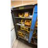Image 3 : BLUE METAL MOBILE 2 DOOR JOB BOX STORAGE CABINET APPROX 60"W X 24"D X 69"H