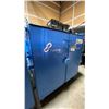 Image 1 : BLUE METAL MOBILE 2 DOOR JOB BOX STORAGE CABINET APPROX 60"W X 24"D X 69"H